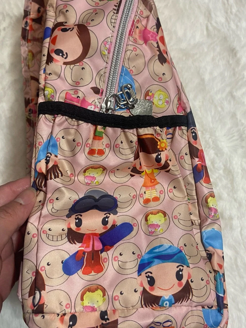 Vintage Harajuku Lovers Pink Backpack Y2K Gwen Stefani Charecter Print Bag